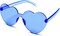 4E’s Novelty Light Blue Cowboy Hat with Heart Shaped Glasses for Rodeo Parties, Festivals & Dress Up Costumes